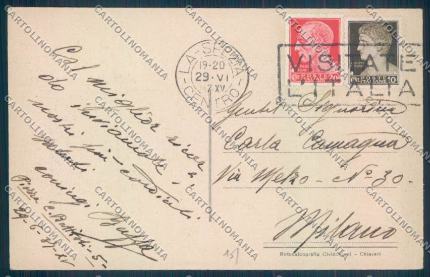 La Spezia Città cartolina ZT6864 – retro