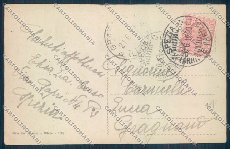 La Spezia Città Caserma Marina cartolina ZT6868 – retro