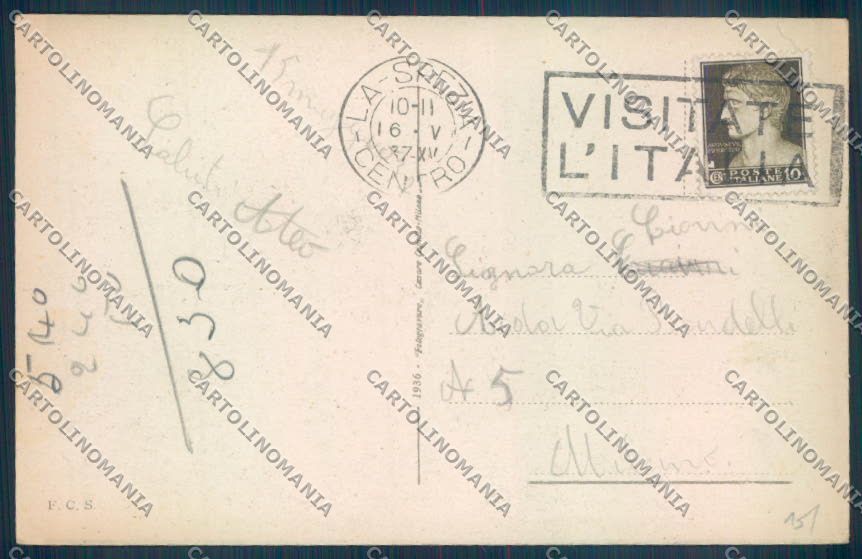 La Spezia Città PIEGHINA cartolina ZT6884 – retro