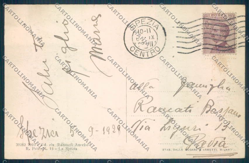 La Spezia Città Chiaro di Luna cartolina ZT6941 – retro