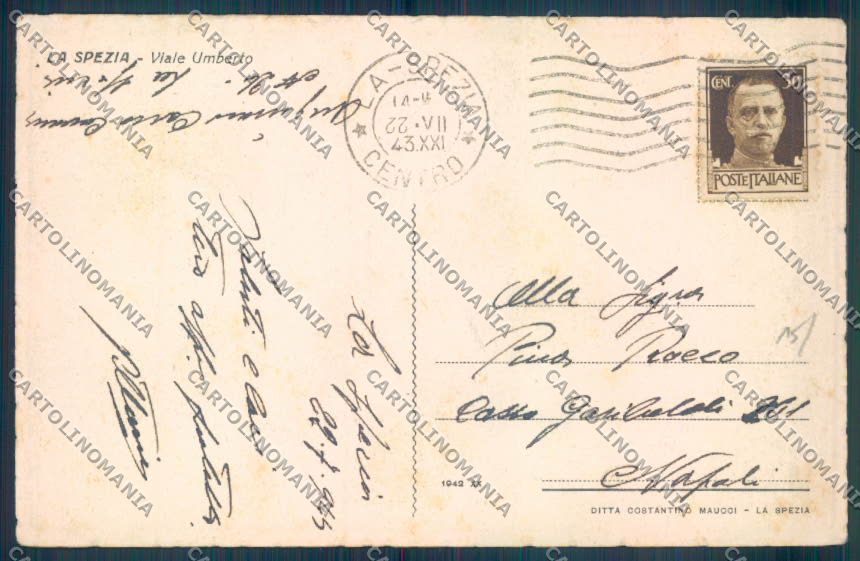 La Spezia Città cartolina ZT6957 – retro