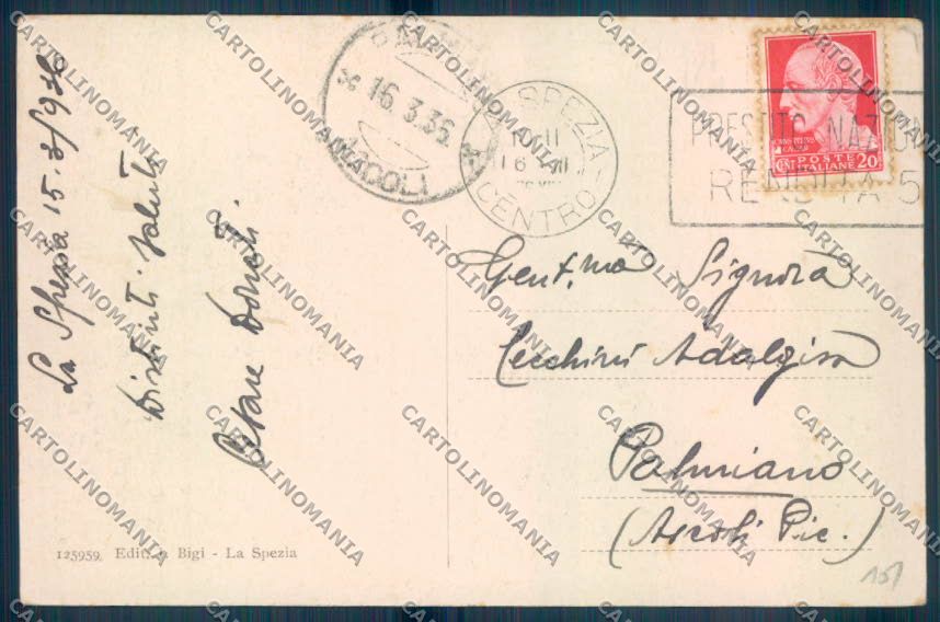 La Spezia Città cartolina ZT6961 – retro