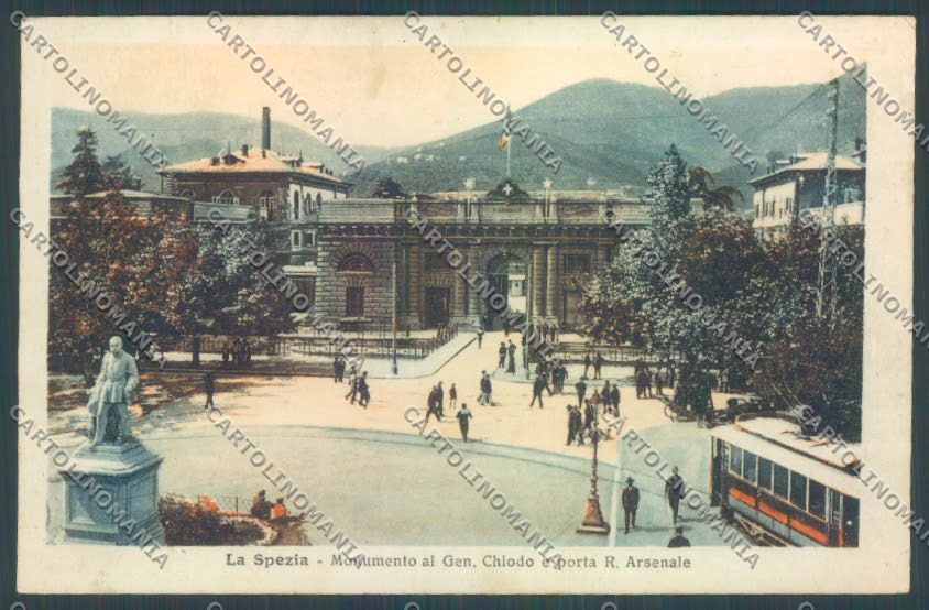 La Spezia Città Tram cartolina ZT6977 – fronte