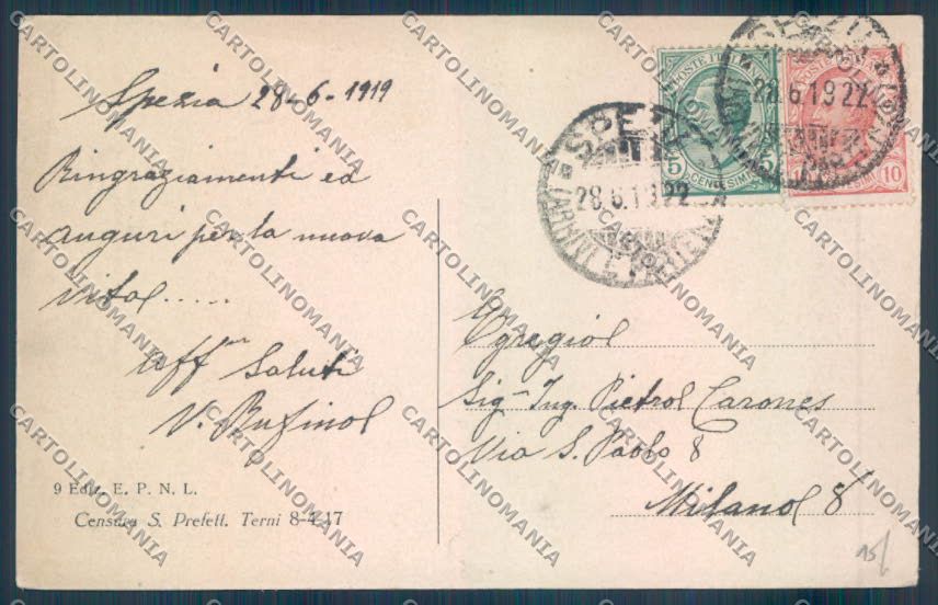 La Spezia Città cartolina ZT6984 – retro