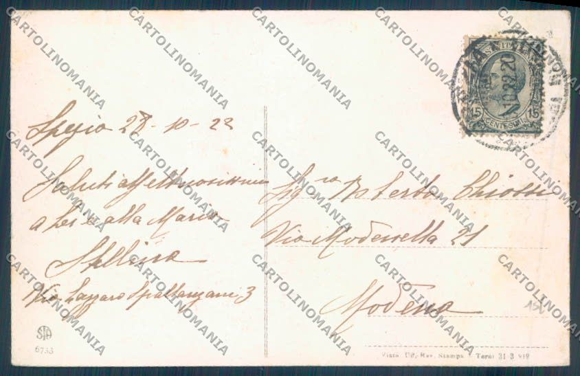 La Spezia Città cartolina ZT6985 – retro