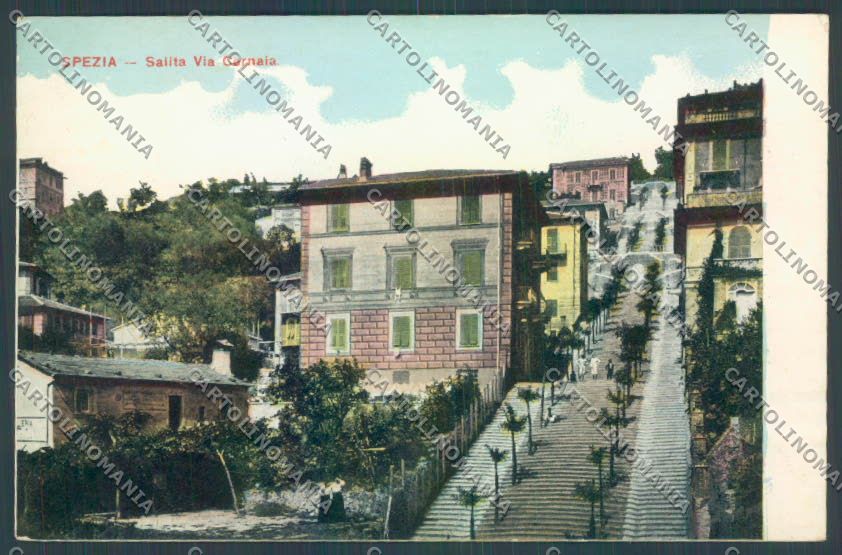 La Spezia Città PIEGATA cartolina ZT6991 – fronte