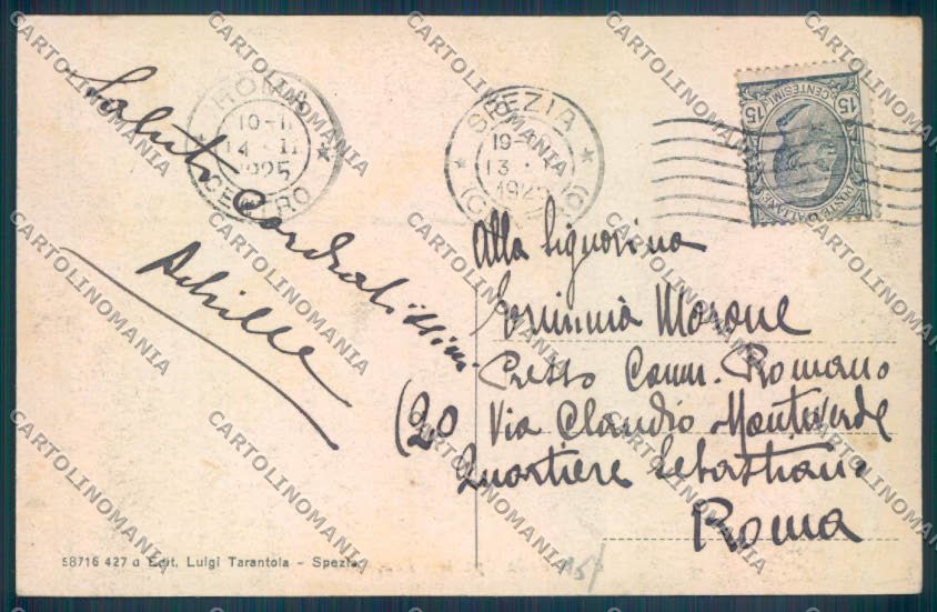 La Spezia Città cartolina ZT7000 – retro