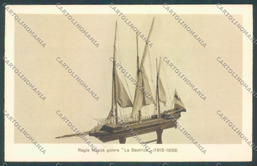 La Spezia Città Museo Navale Mezza Galera Beatrice cartolina ZT7003 – fronte