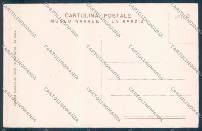 La Spezia Città Museo Navale cartolina ZT7010 – retro