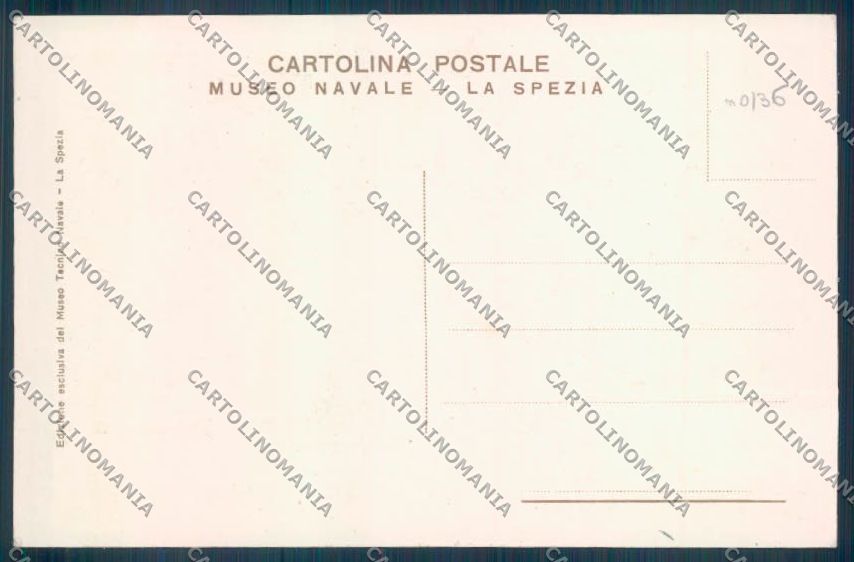 La Spezia Città Museo Navale cartolina ZT7019 – retro
