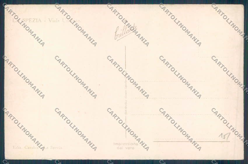 La Spezia Città Tram Foto cartolina ZT7034 – retro