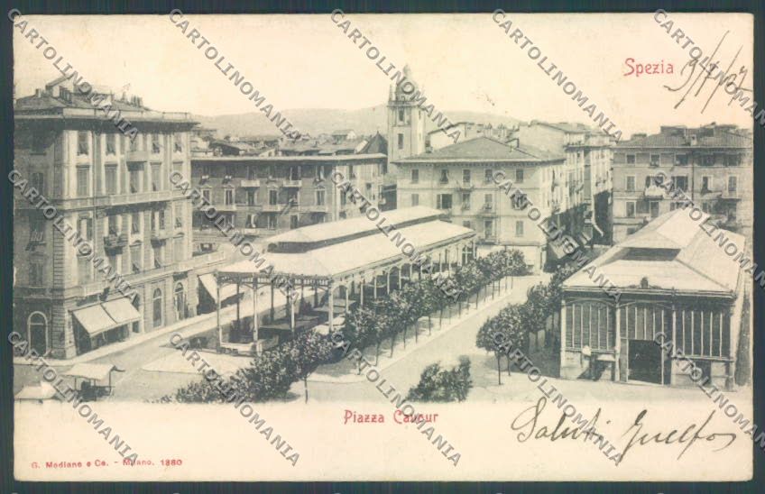 La Spezia Città SCOLLATA cartolina ZT7048 – fronte