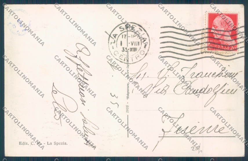 La Spezia Città cartolina ZT7055 – retro