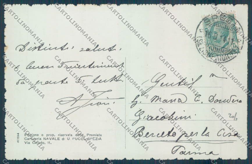La Spezia Città ABRASA cartolina ZT7056 – retro