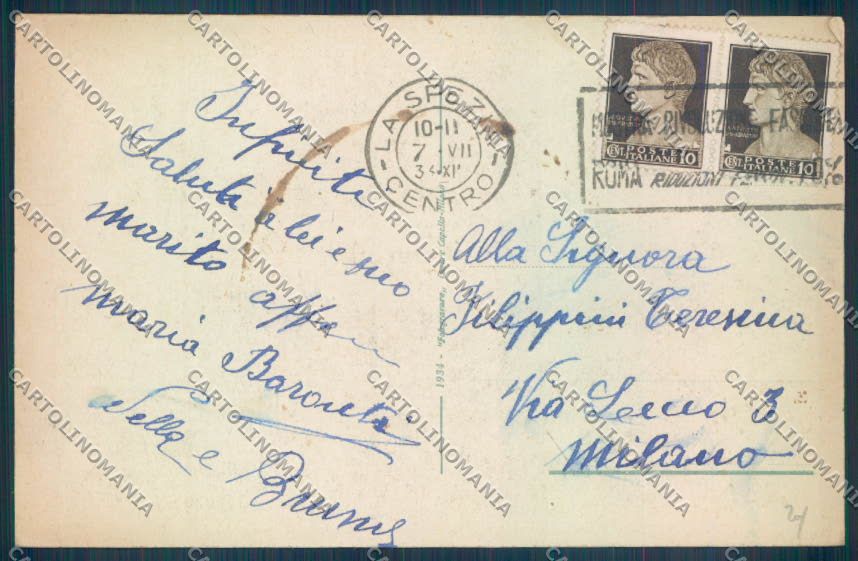 La Spezia Città cartolina ZT7071 – retro