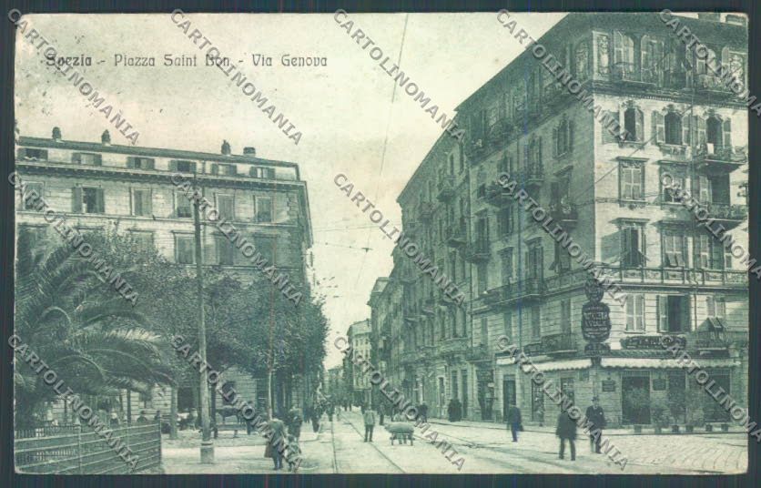 La Spezia Città SCOLLATA cartolina ZT7087 – fronte