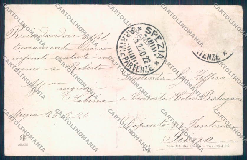 La Spezia Città SCOLLATA cartolina ZT7087 – retro