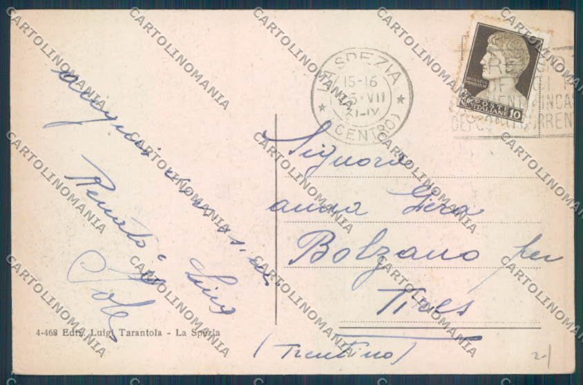 La Spezia Città cartolina ZT7116 – retro