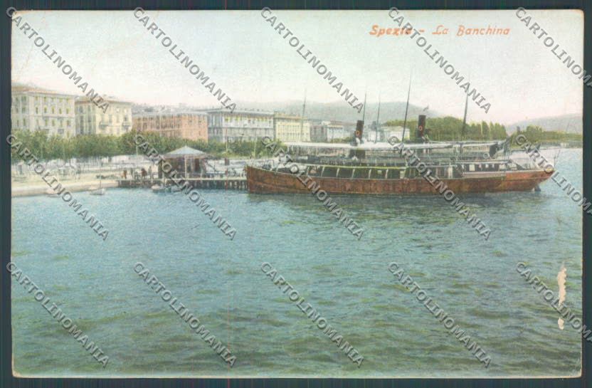 La Spezia Città ABRASA PIEGHINA cartolina ZT7125 – fronte