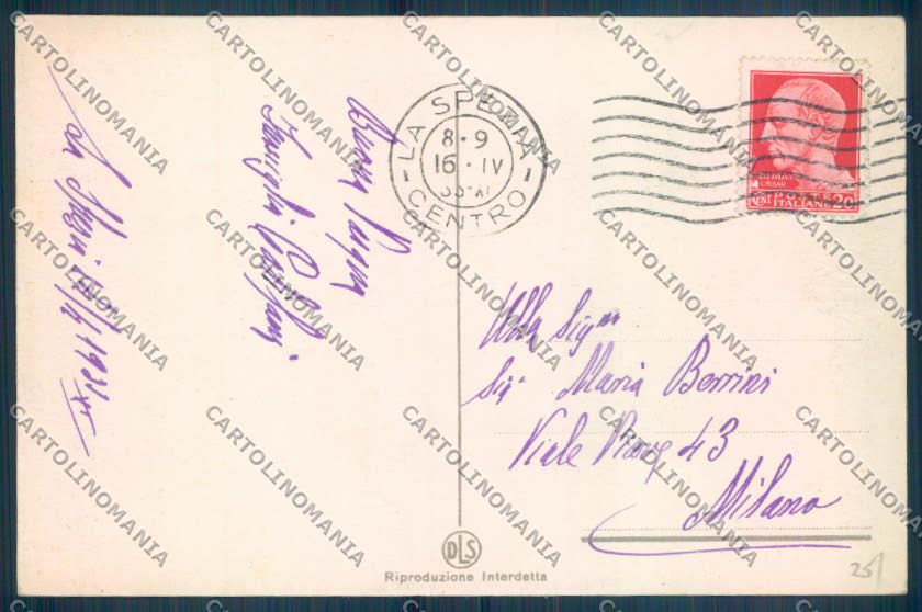 La Spezia Città cartolina ZT7152 – retro