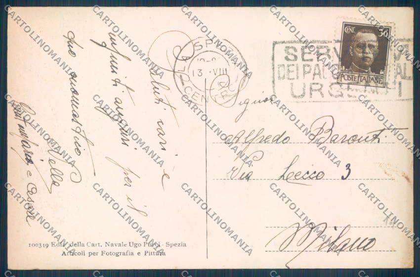 La Spezia Portovenere cartolina ZT7161 – retro