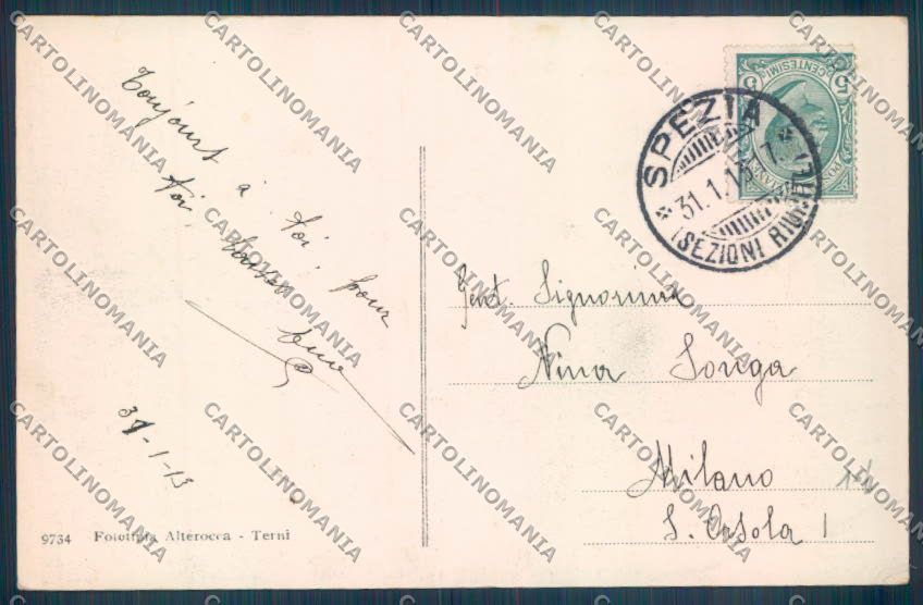 La Spezia Portovenere cartolina ZT7166 – retro