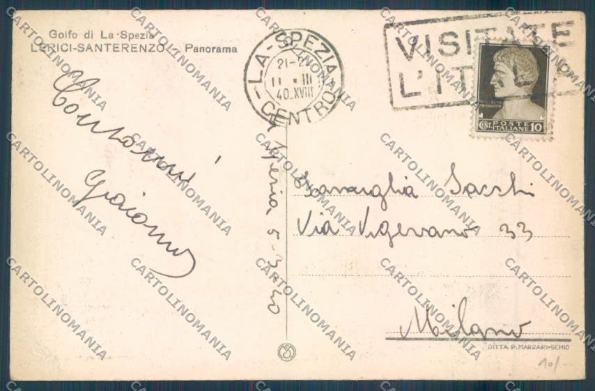 La Spezia Lerici cartolina ZT7248 – retro