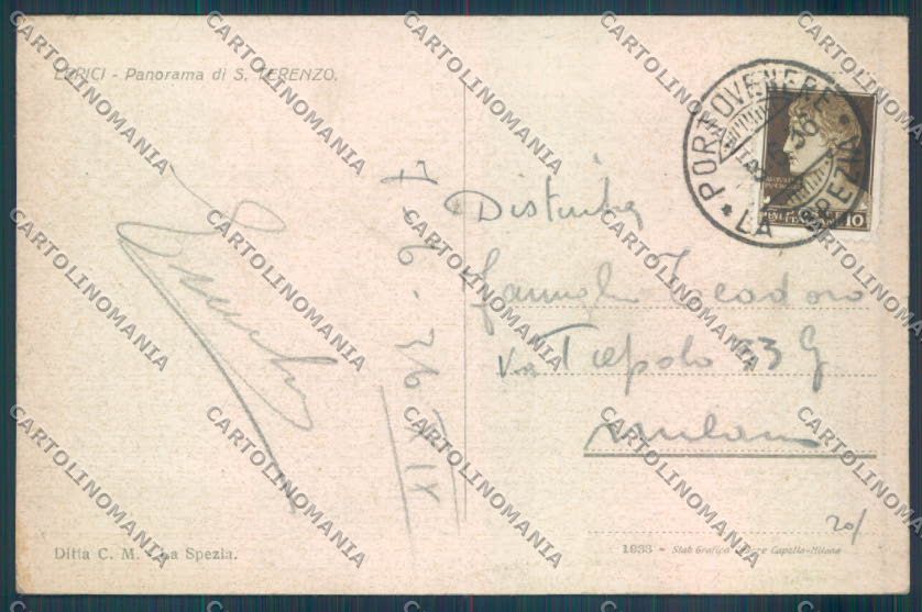 La Spezia San Terenzo cartolina ZT7277 – retro