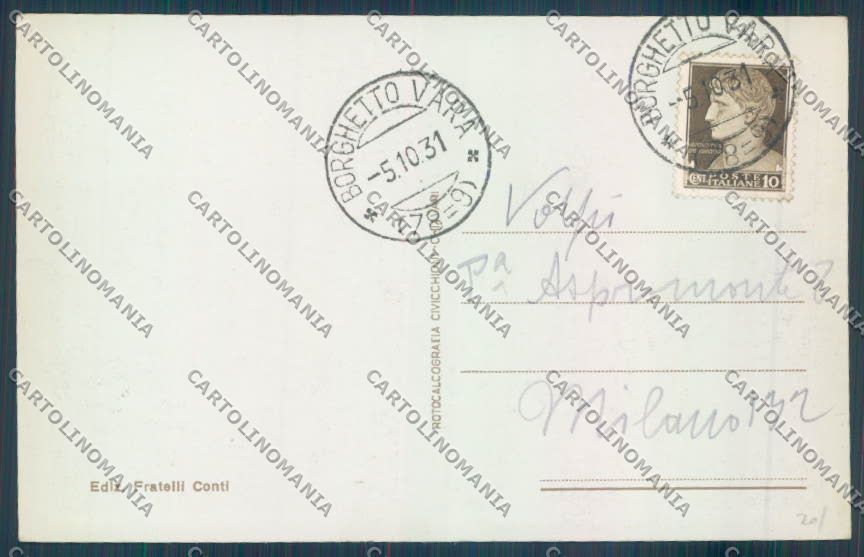 La Spezia Borghetto Vara cartolina ZT7284 – retro