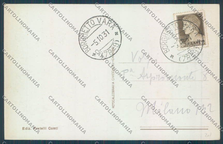 La Spezia Borghetto Vara cartolina ZT7285 – retro