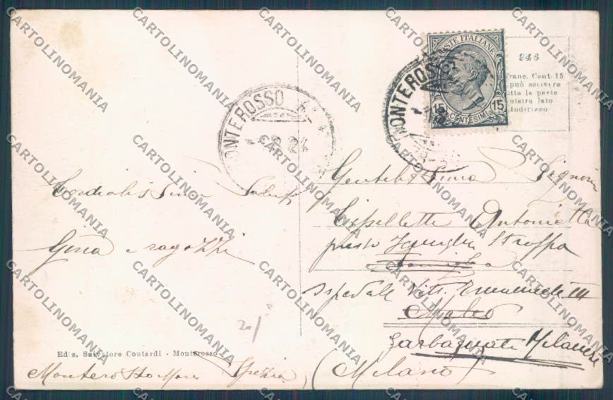 La Spezia Monterosso cartolina ZT7293 – retro
