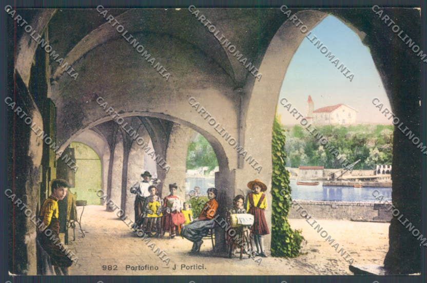 Genova Portofino Tombolo cartolina E7316 – fronte