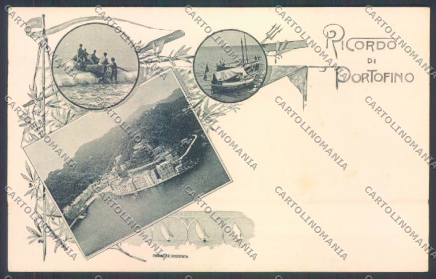 Genova Portofino cartolina E7320 – fronte