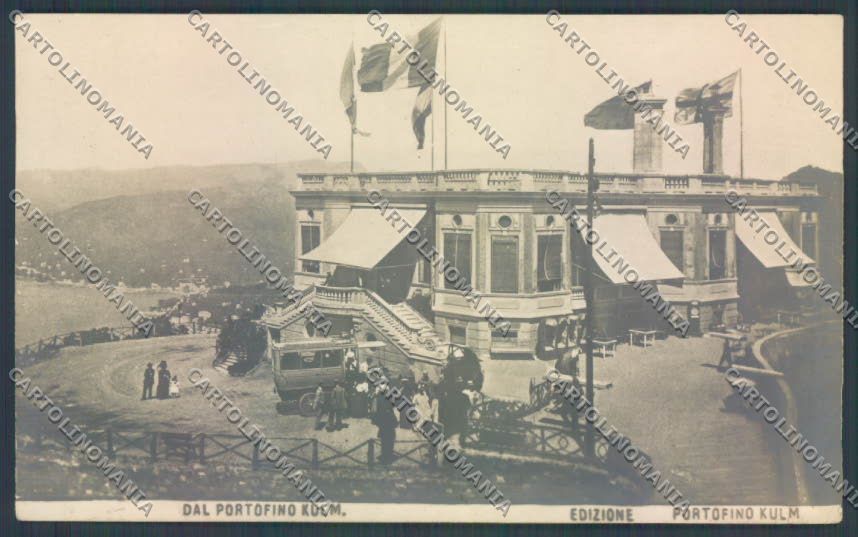 Genova Portofino Kulm Automobile Foto cartolina E7323 – fronte