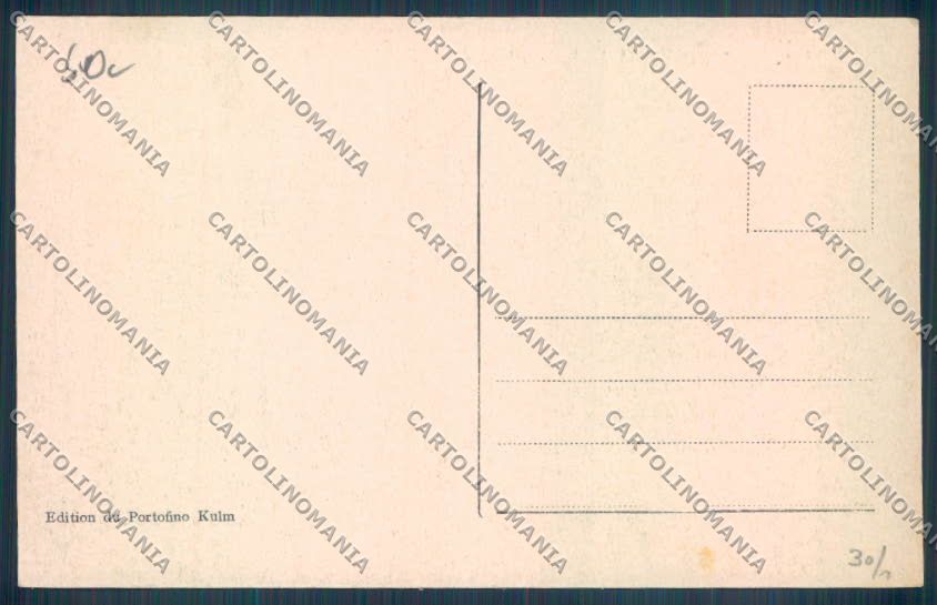 Genova Portofino Kulm cartolina E7325 – retro