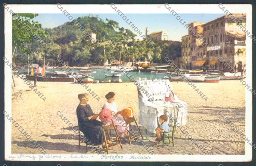 Genova Portofino Tombolo cartolina E7327 – fronte