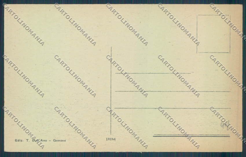 Genova Portofino Kulm cartolina E7330 – retro