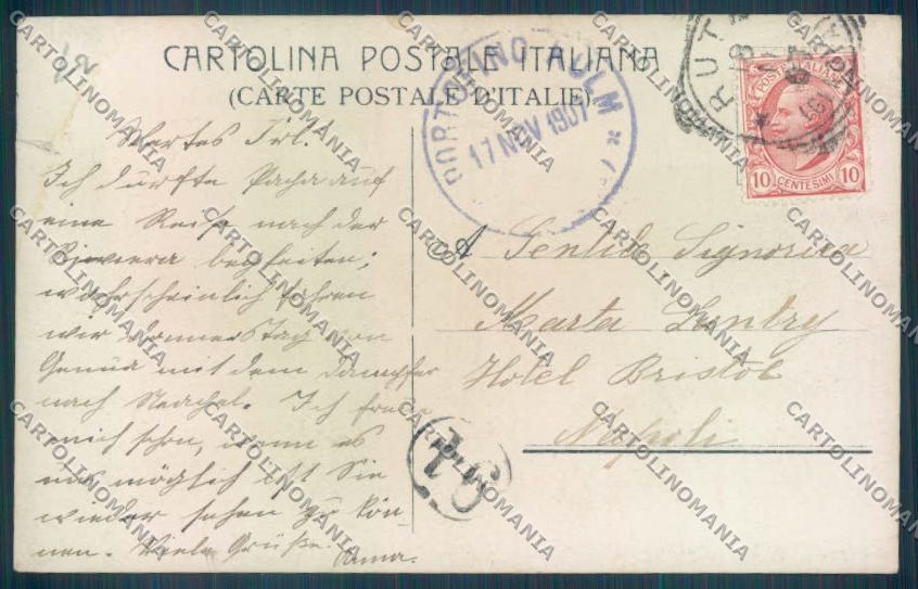 Genova Portofino Kulm Automobile STRAPPINO Foto cartolina E7337 – retro