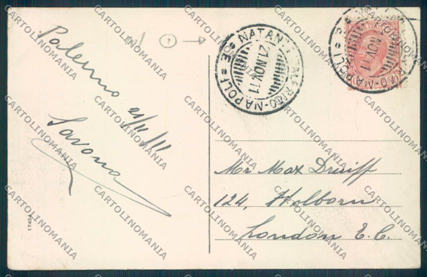 Palermo Città cartolina ZT7339 – retro