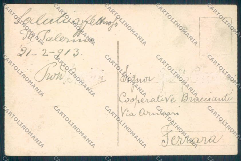Palermo Città Alterocca cartolina ZT7354 – retro