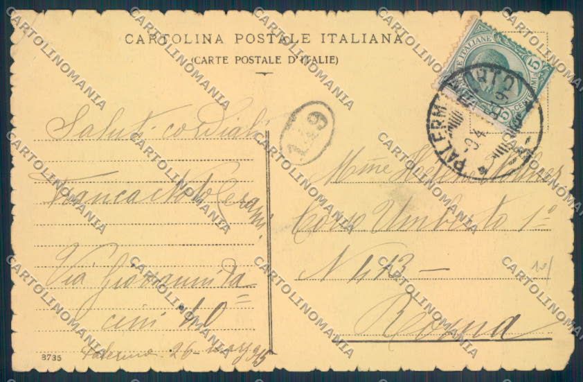 Palermo Città PIEGHINE cartolina ZT7355 – retro