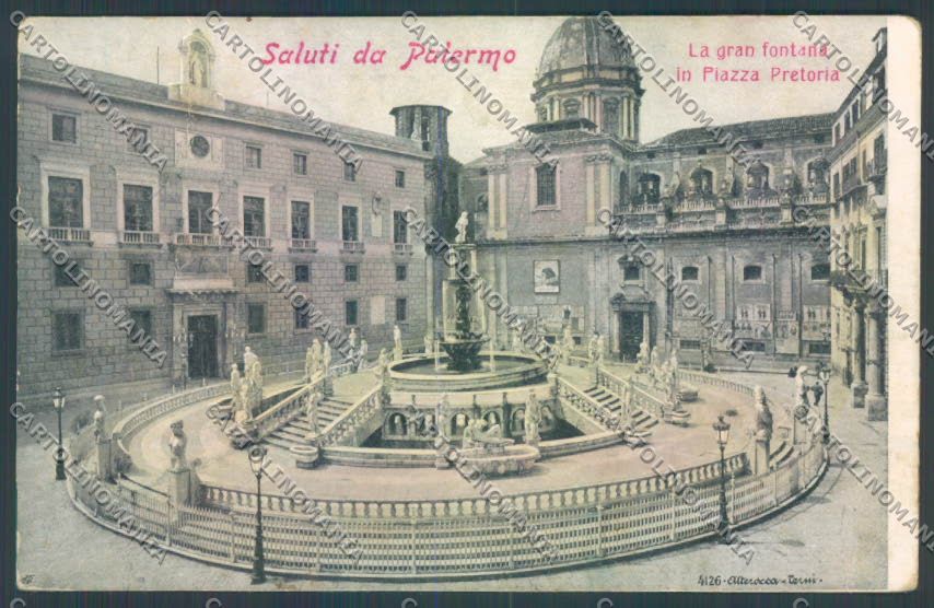 Palermo Città Alterocca ABRASA cartolina ZT7362 – fronte