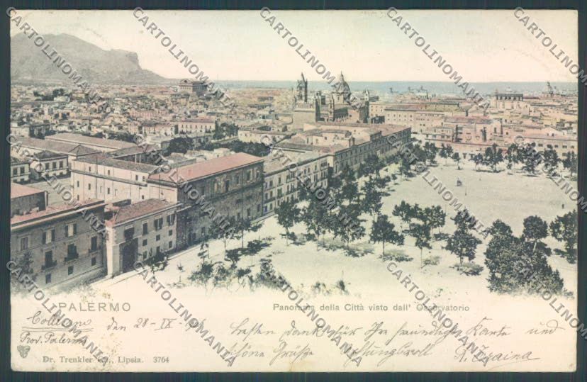 Palermo Città PIEGHINA cartolina ZT7370 – fronte