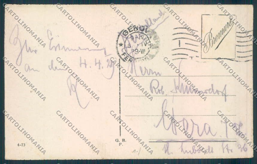 Palermo Città Politeama Garibaldi cartolina ZT7371 – retro