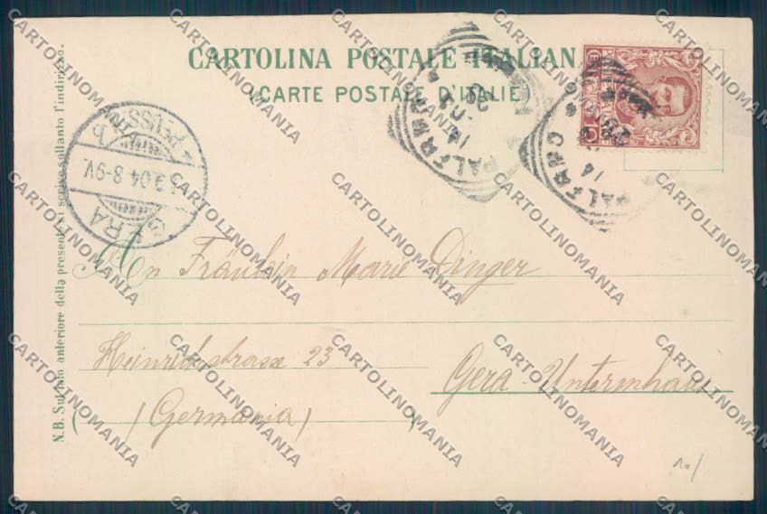Palermo Città cartolina ZT7377 – retro