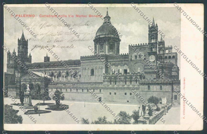 Palermo Città PIEGHINE cartolina ZT7383 – fronte
