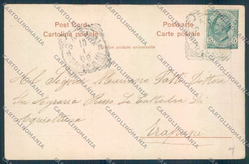 Palermo Città PIEGHINE cartolina ZT7383 – retro