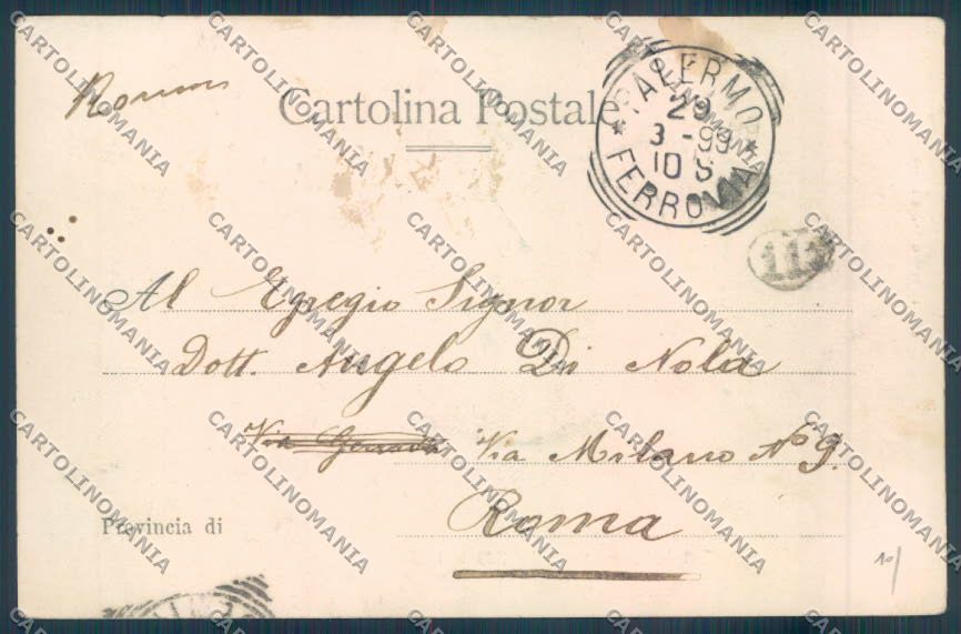 Palermo Città cartolina ZT7385 – retro