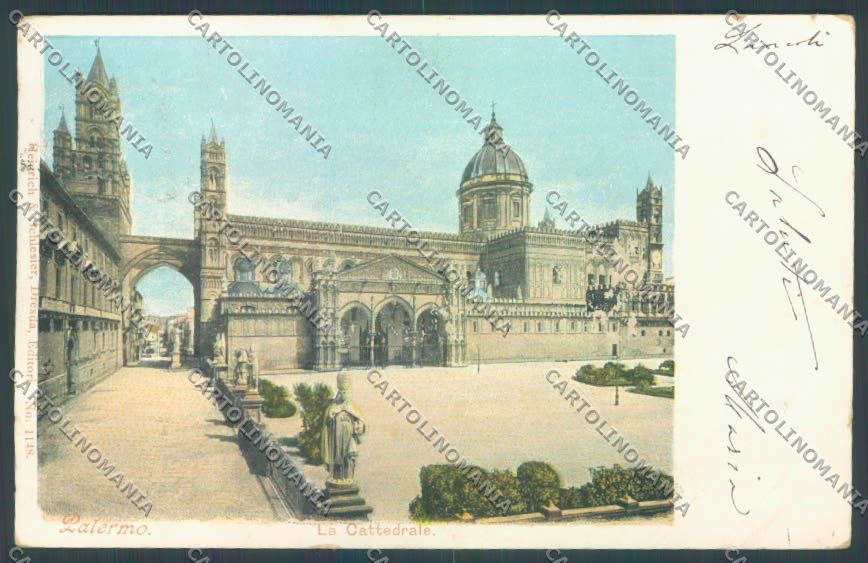 Palermo Città PIEGA cartolina ZT7388 – fronte