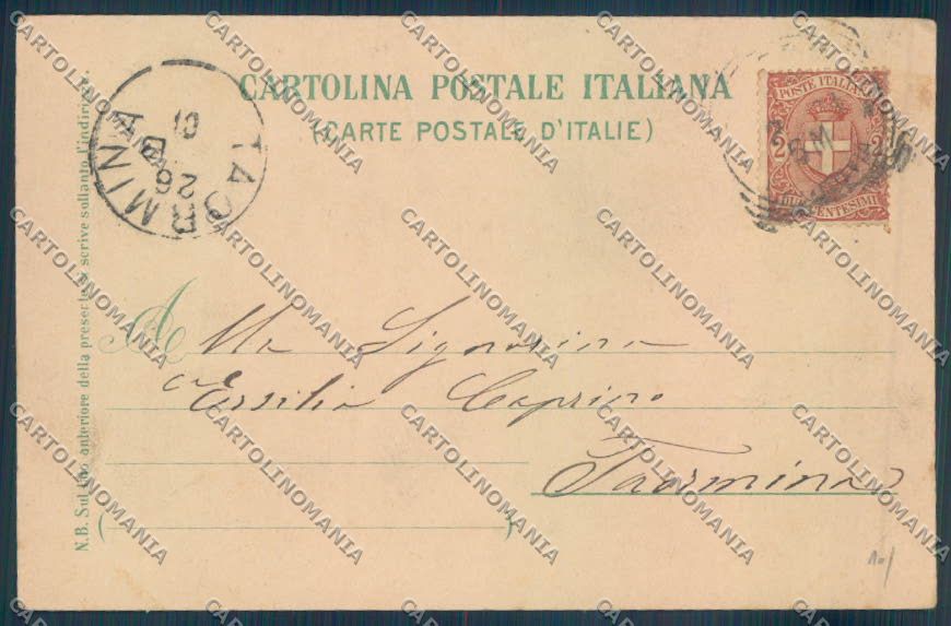 Palermo Città PIEGA cartolina ZT7388 – retro